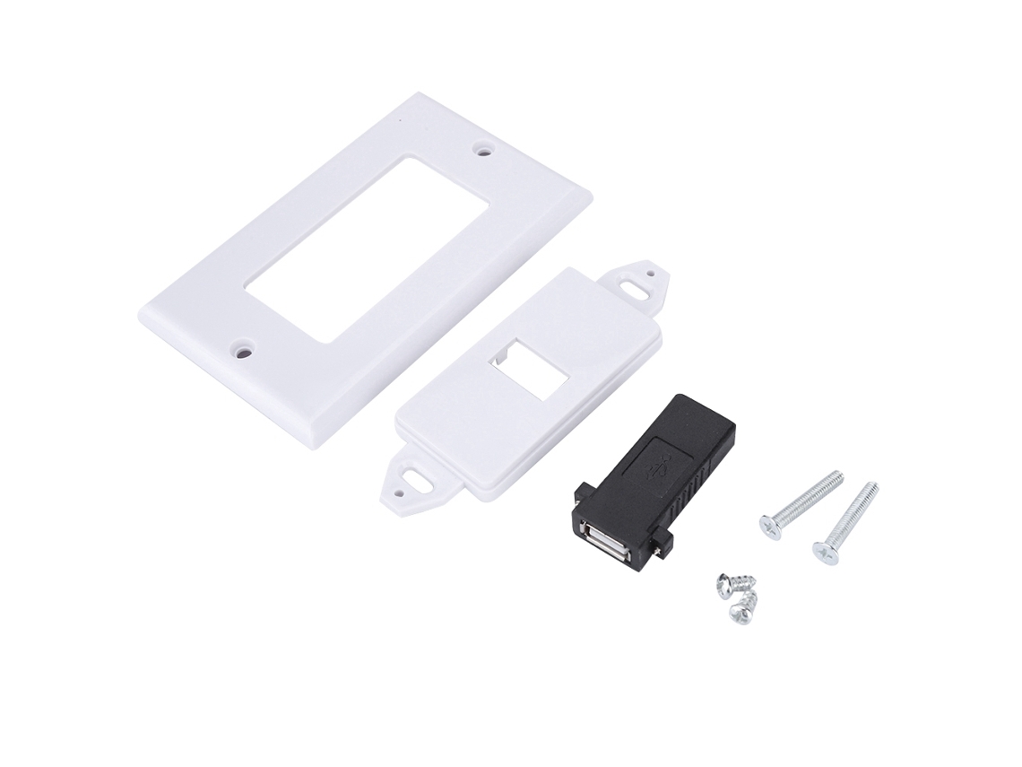 Placa De Parede Hdmi Com Usb 3.0 Para Áudio E Vídeo Hdtv