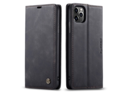 Capa De Celular Em Formato De Cartão, Capa De Couro Estilo Flip Retrôpreto - Iphone 16 E