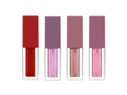 4pcs Lápiz Labial Líquido Mate De Moda Largo Duración Brillo Labial Cosméticos Para Mujeres