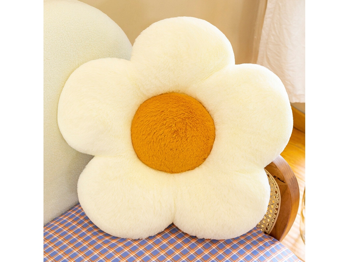 Almofada Para Cadeira, Almofada De Pelúcia Macia Para Assento, Decoração De Sofá Cama Para Casa, Branca SUNNY SPACES