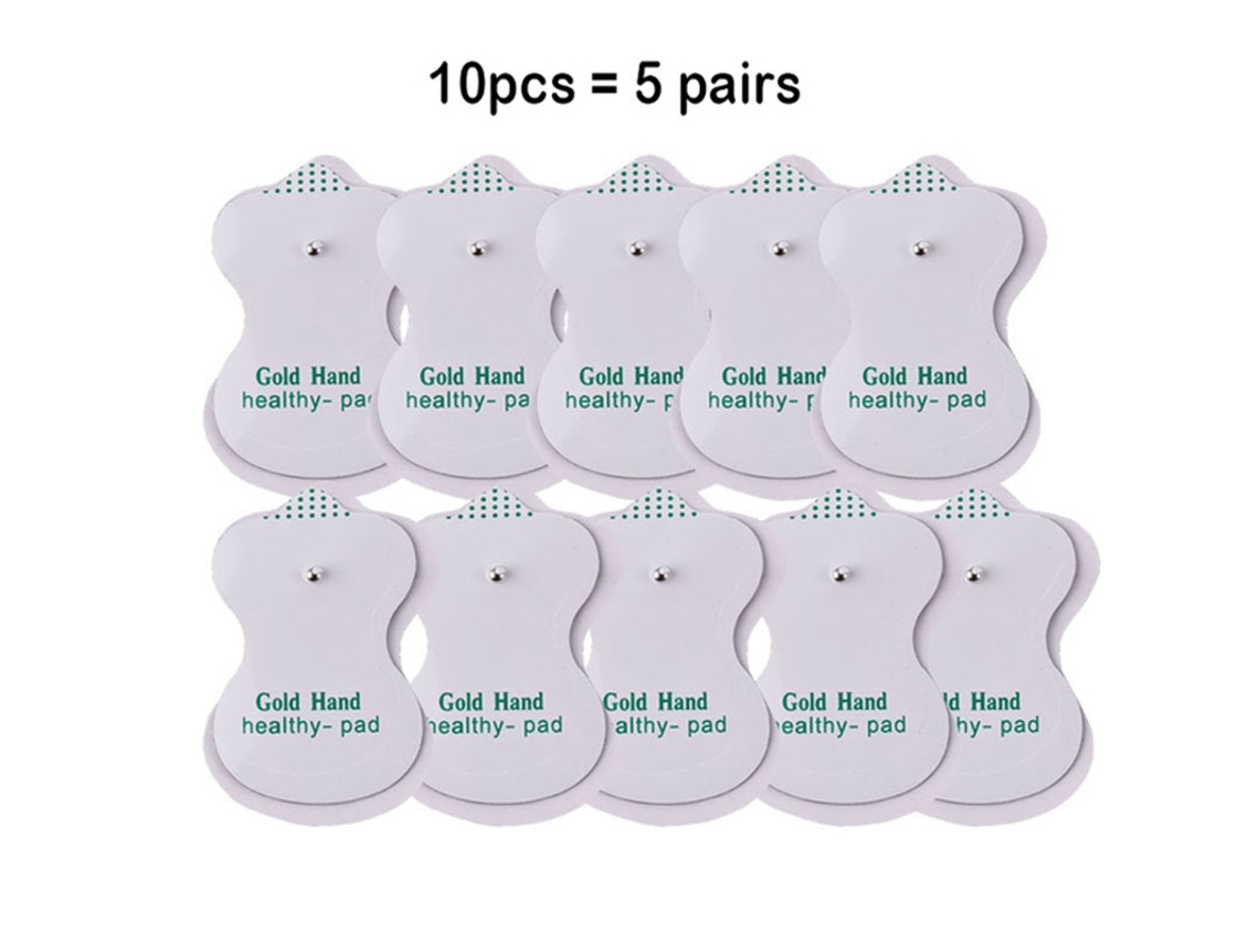 10/20 Peças Massageador Elétrico Para Terapia Corporal 4x6cm Tens Stylus Eletrodo Pads Não Tecido Autoadesivo Gel Pasta Electro Stick Aquaforge