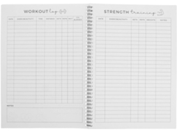Planificador De Fitness Portátil Em Papel Superior Para Homens E Mulheres, Agenda De Treinamento Prático E