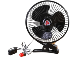 Ventilador Oscilante Para Carro Carriere, Ventilador Portátil Para Carro, Mini Ventilador Elétrico 12v Preto