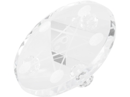 Suporte Para Bola De Cristal Ágata Transparente, Base Redonda De Jade Transparente, Bandeja Decorativa Em Estilo Chinês