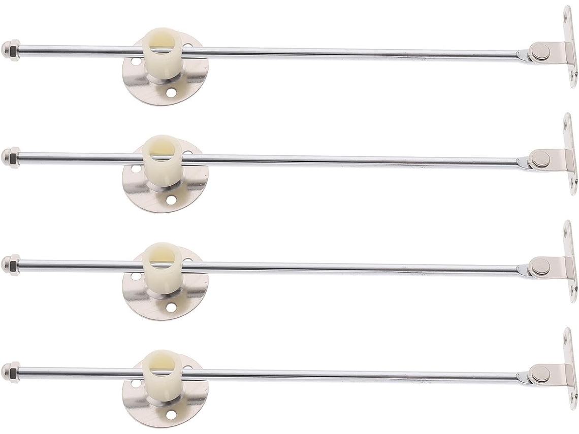 Conjunto De 4 Dobradiças De Ferro Para Suporte Da Tampa Do Armário De Cozinha.