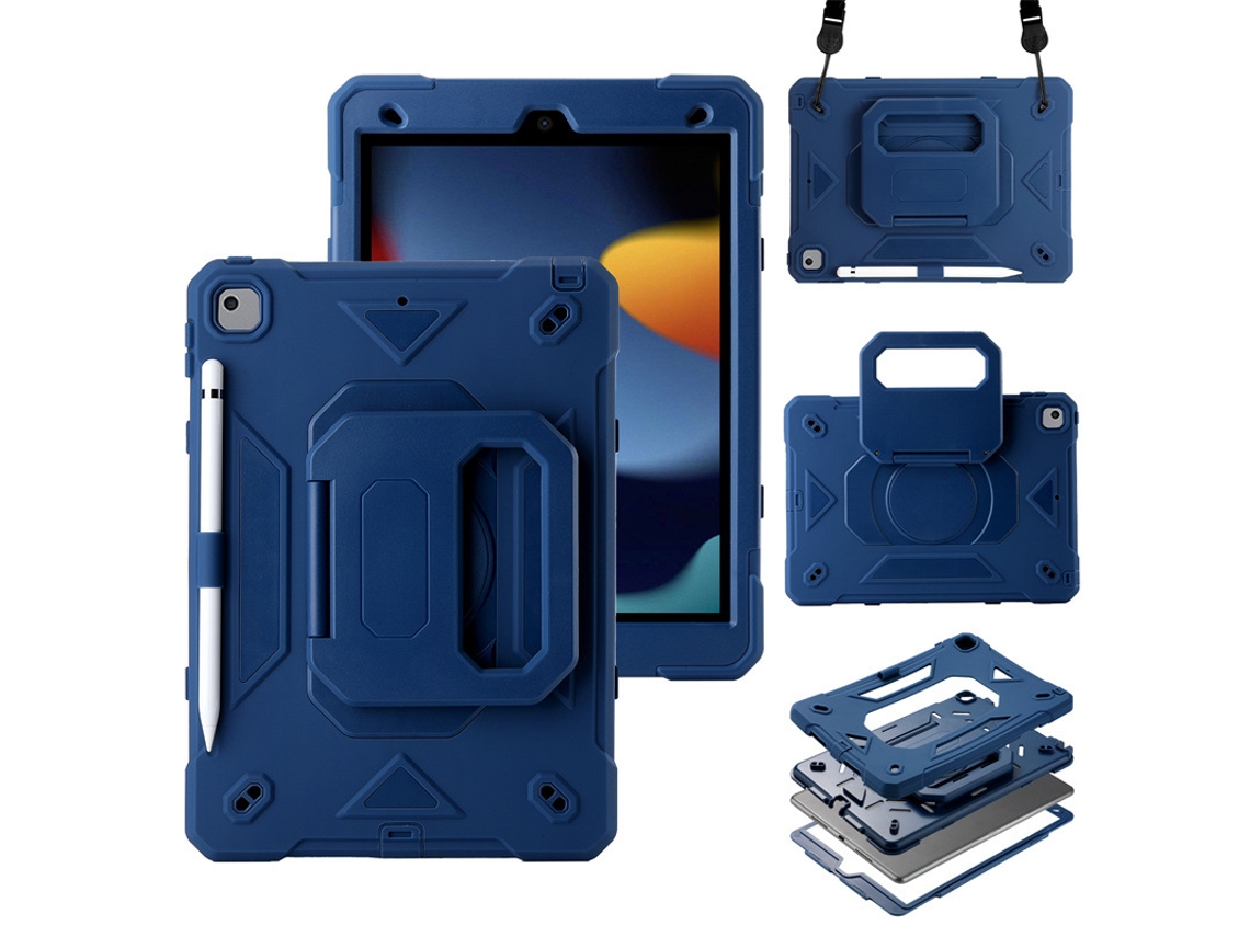 Lurelia Capa Para Ipad Air 11 2024 E 2025 (conjunto Completo), Silicone, Azul, Proteção Contra Quedas