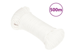 Vidaxl Corda De Barco 5 Mm 500 M Polipropileno Branco Completo