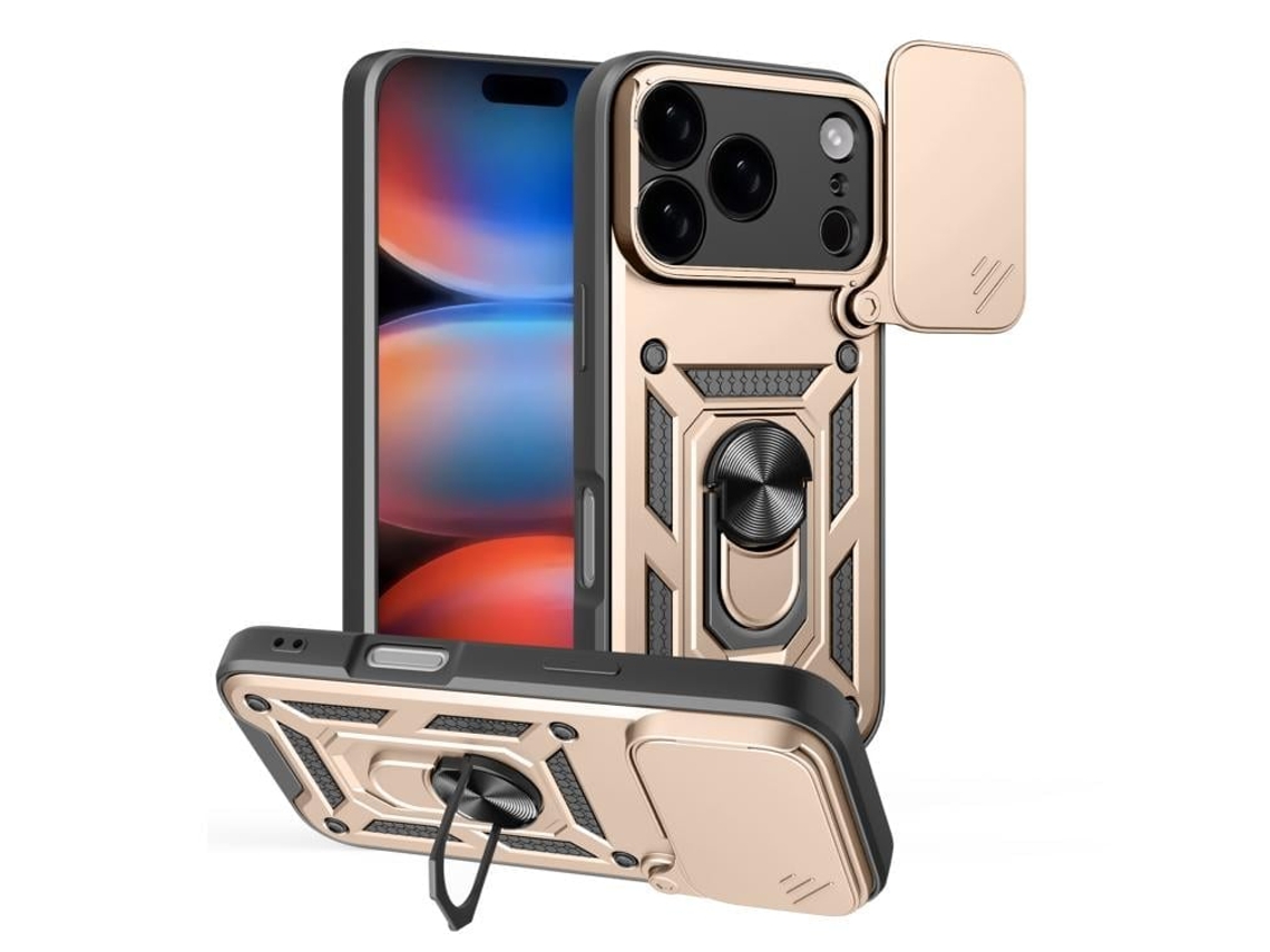 Capa Para Iphone 17 Pro - Tampa Deslizante Para Câmera - Tpu Pc