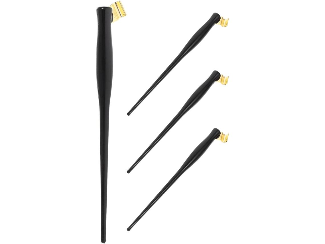 Conjunto De 4 Suportes Angulares Para Canetas De Caligrafia- Suporte Com Ponteira Removível- De Resina