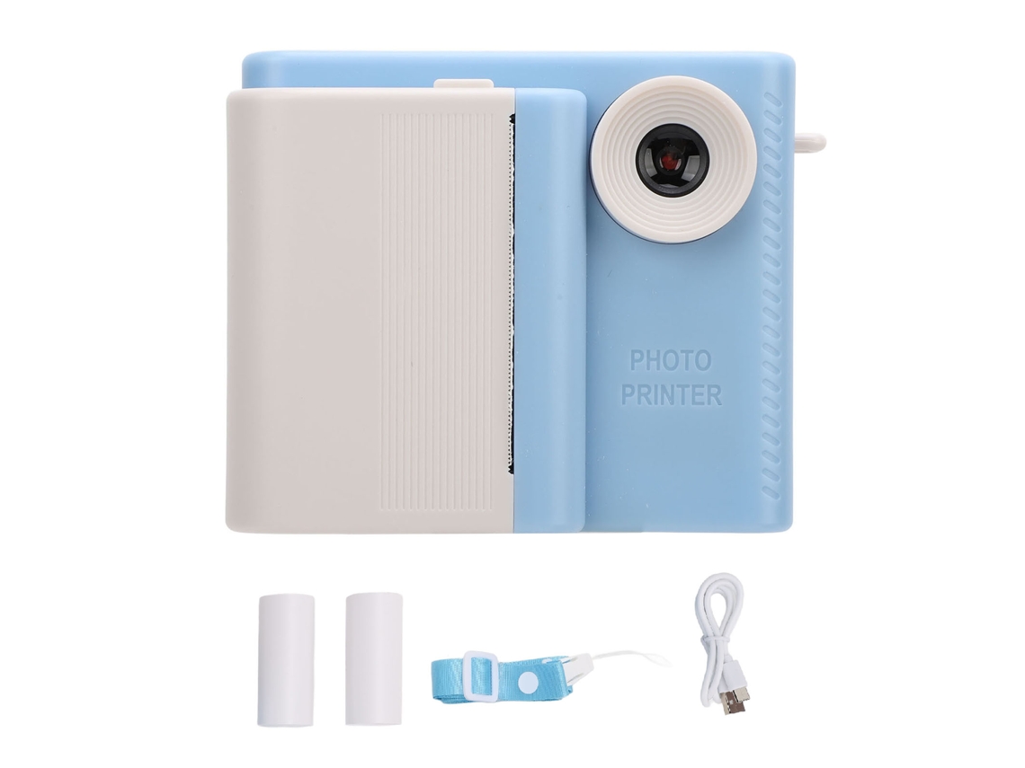 Câmera Infantil Hd Dual Lens com Impressão Azul