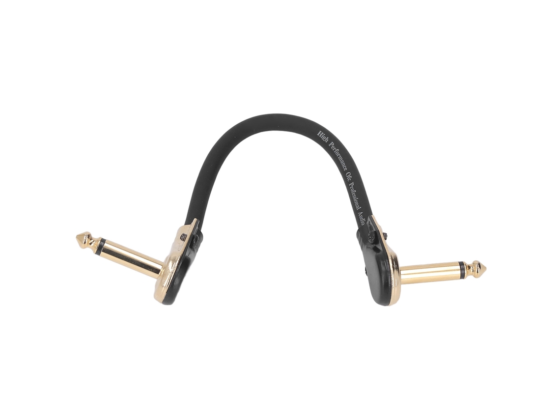 Cabo Patch Para Guitarra De 15 Cm Com Ângulo Reto, Plano, Redução De Ruído E Anti, Interferência, Para Pedais De Efeito