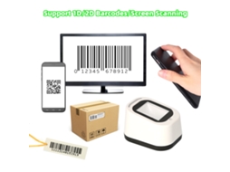 Scanner de Código de Barras 1d/2d Usb para Desktop com Janela Grande | S/MARCA