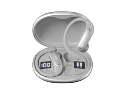 Fones De Ouvido Bluetooth 5.4 De Orelha Aberta, Som Estéreo Hi-fi, Conexão Estável, Bateria De Longa Duração, Ipx5 (prateado)