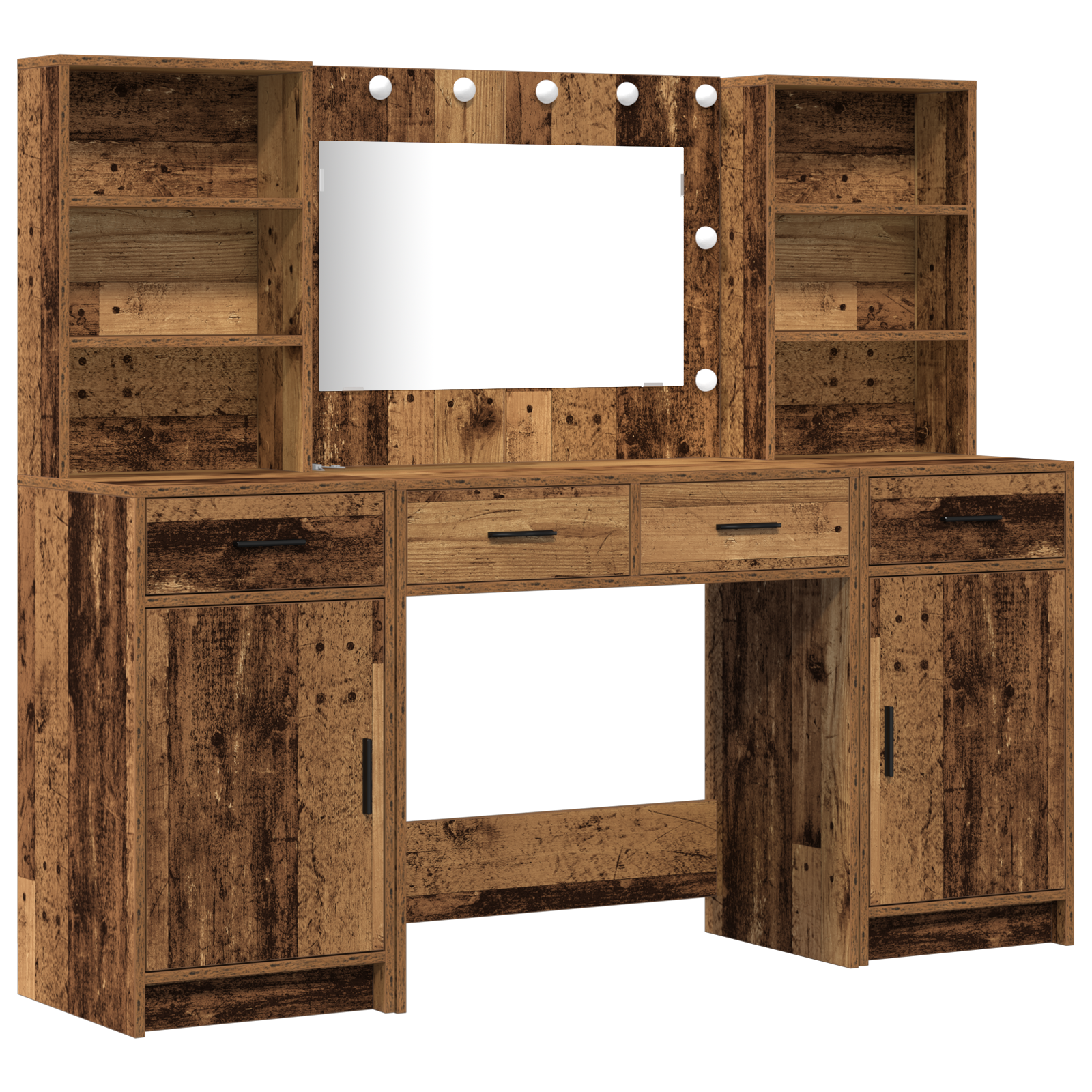 Conjunto 3 Mesa De Vestir Vidaxl Castanho Derivados De Madeira (158,5 X 41 X 135 Cm)