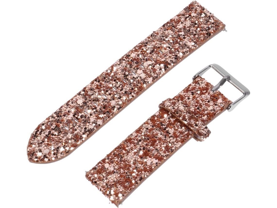 Pulseira De Reposição Com Glitter Compatível Smartwatch 3/4/5