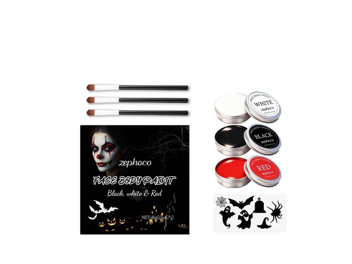 Kit de Pintura Facial para Eventos e Halloween LAXISCREED