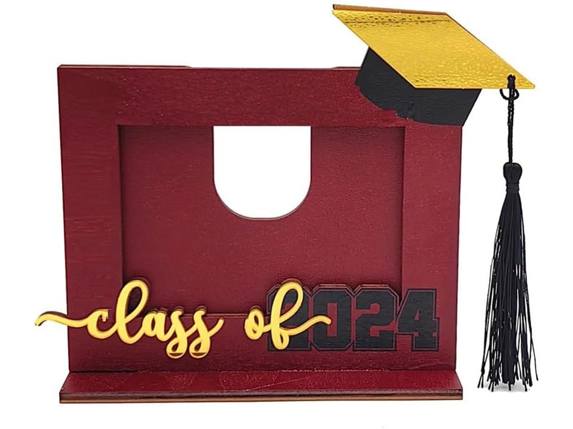 Porta Retratos De Madeira Para Formatura, Suporte Para Foto De Diploma De Bacharelado Para Decoração Gokoco