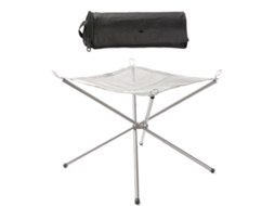 Braceiro de Aço Inoxidável Portátil para Camping e Bbq