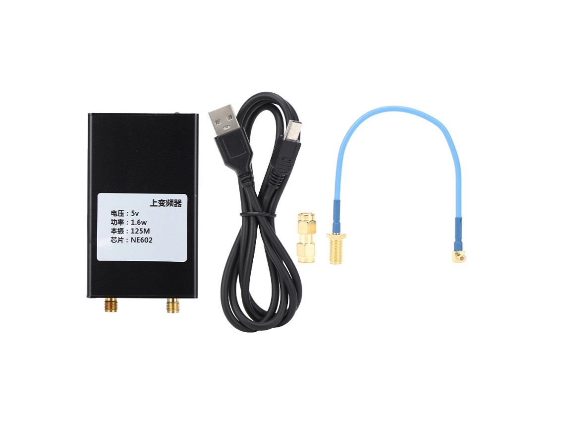 Upconverter Hf 150k-30mhz Com Chip De Mixagem Ne602 Para Receptor Sdr Rtl2383u Com Cabo De Conexão