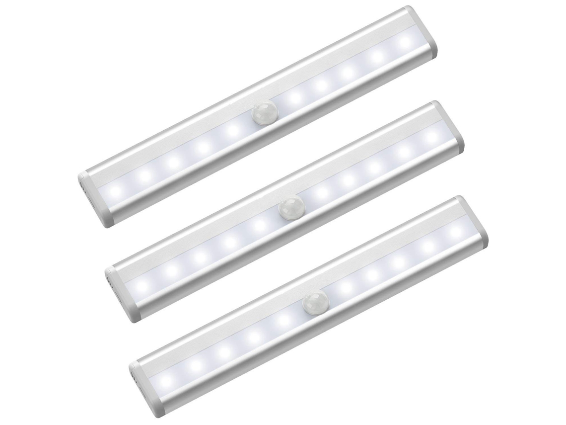 Luz noturna infravermelha para armário Slowmoose (pacote com 3) com sensor de movimento