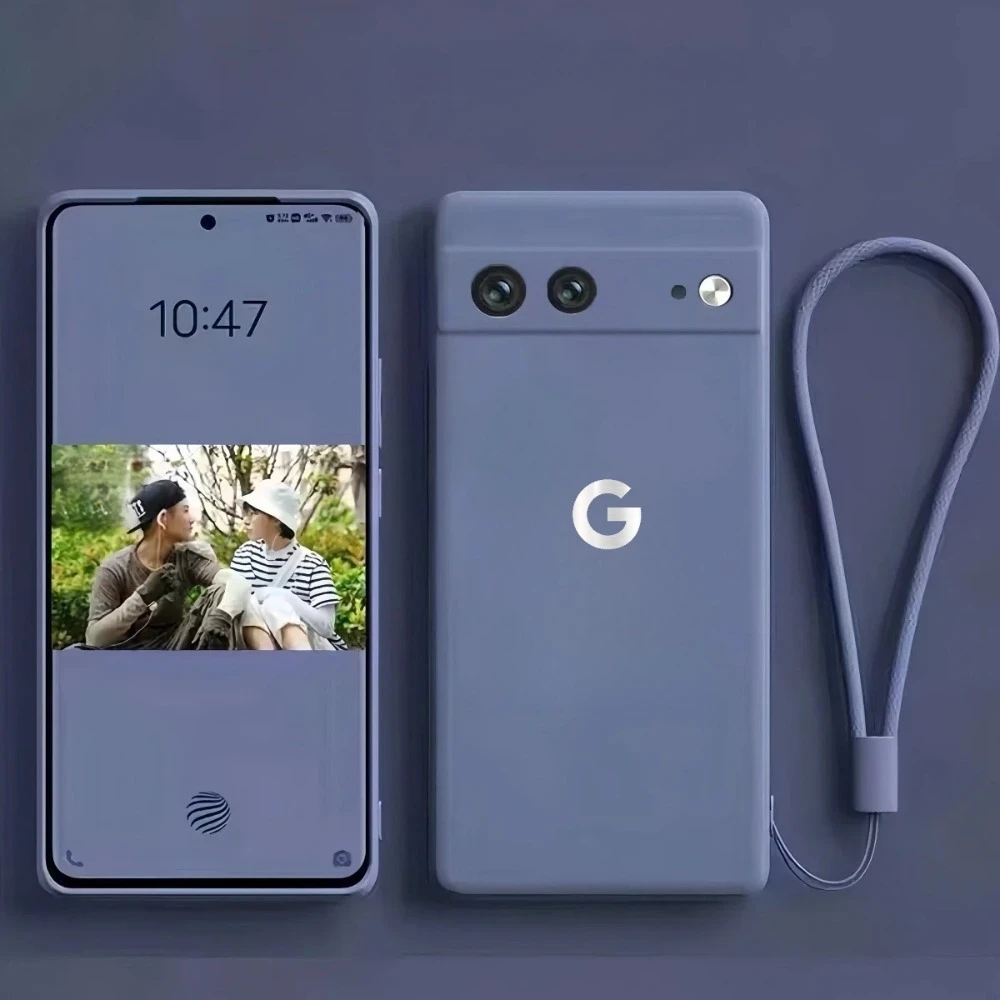 (google Pixel 9 Pro Cinza Lavanda) Capa De Silicone Líquido Macia Compatível Com Google, Com Função Magnética