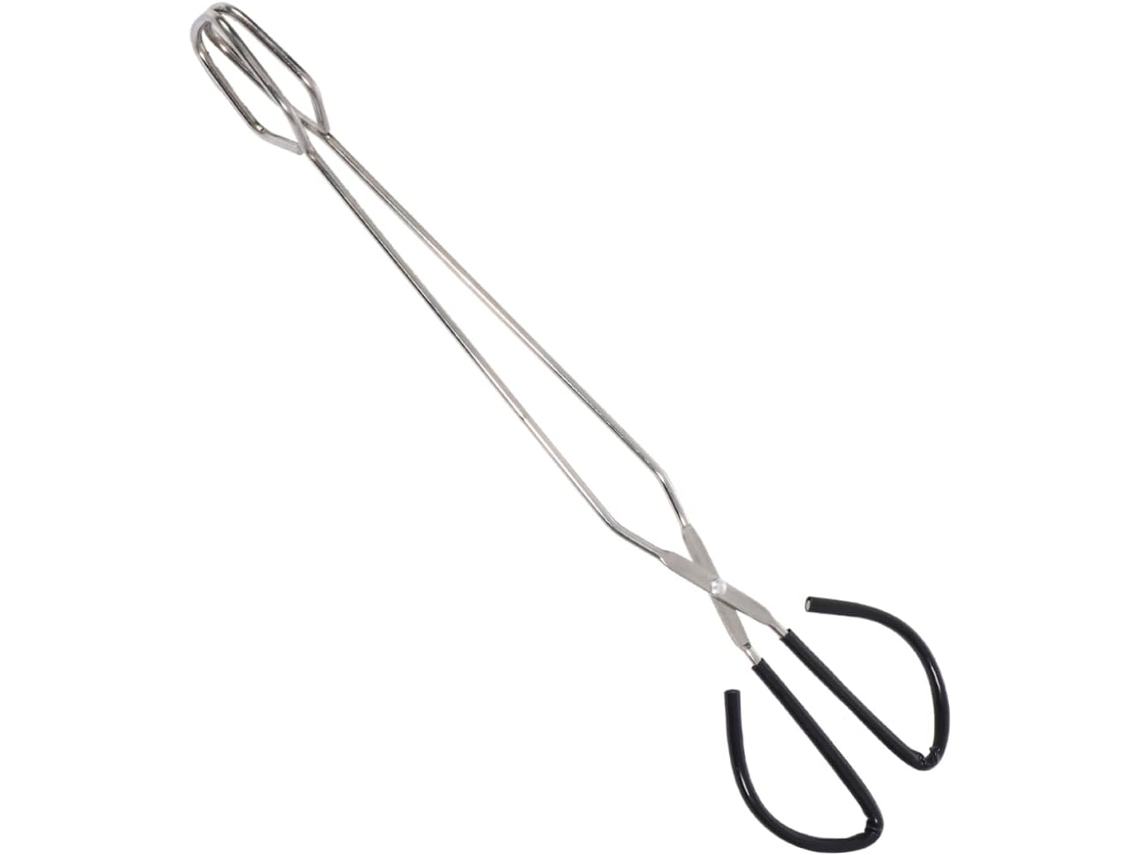 Pinça Longa Abaodam Em Aço Inoxidável Para Carvão, Anti Escaldante Para Churrasco, Utensílio De Cozinha Prático, Cabo