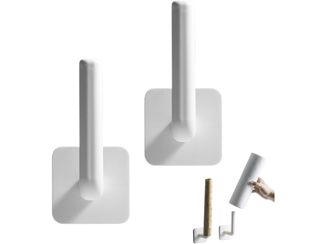 Suporte De Toalhas Mão Com Ganchos Adesivos Para Fixação Na Parede