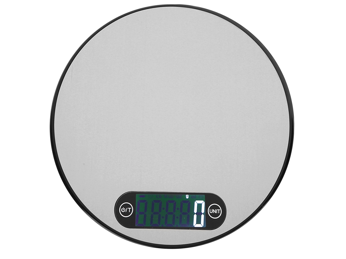 Mini Balança AQUAFORGE em aço inox de 5 Kg/1 G para confeitaria
