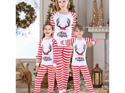 Laxiscreed Conjunto De Pijamas Com Desenhos De Letras Para Família, Roupas Confortáveis De Qualidade
