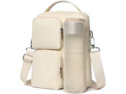 Bolsa de Ombro Grande AQUAFORGE com porta garrafa, masculina e feminina