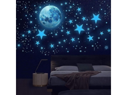 2025 Pegatinas Luminosas De Luna Y Estrellas, 1003 Piezas, Pegatinas Autoadhesivas Para Dormitorio Niños Adultos Techo