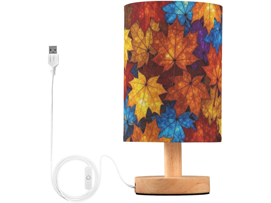 Luminária De Leitura Yuiboo Maple Com Abajur Para Mesa
