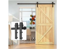 Kit de Ferragens para Porta de Celeiro com Trilho SFUSHOS