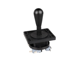 Joystick De Arcade Estilo Americano Com Interruptor De 2 Pinos Preto, 8 Vias Operativo Elíptico Para Reguladores De Madeira E Metal