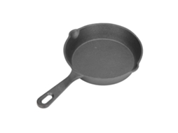 Frigideira Mini Antiaderente de Ferro Fundido 14cm, Fundo Plano, para Cozinha Residencial S/MARCA