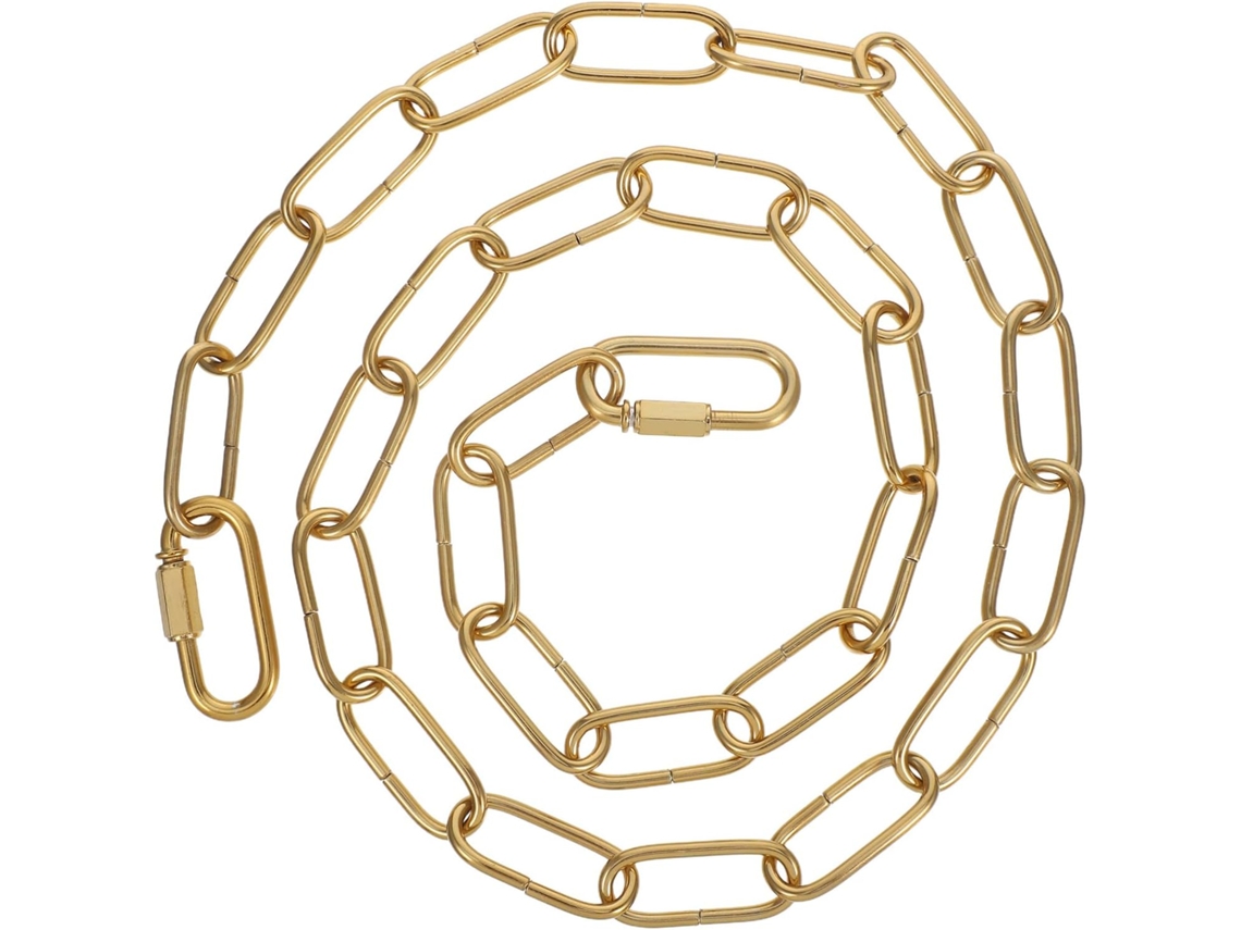Corrente Dourada Industrial em Ferro para Lustre, Resistente e Decorativa. SFUSHOS