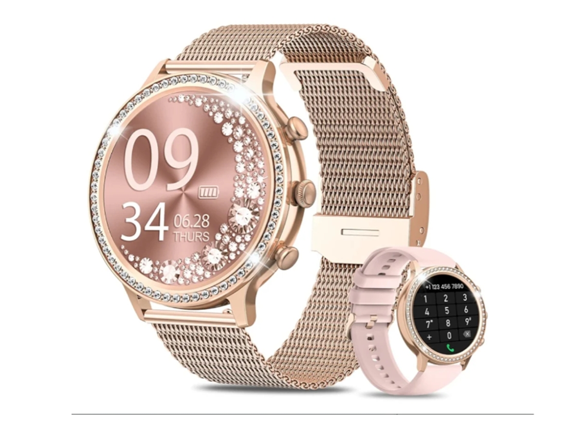 Smartwatch YIZHOOD Te56 Android e Ios Dourado