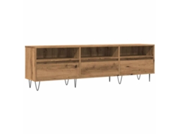 Tv Cabinet, Tv Cabinets Vidaxl Marrom Madeira Processada (n/a)