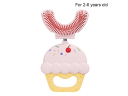 Escova de Dentes Manual em Formato U com Rotação 360 ​​graus, Ferramenta Limpeza Bucal Infantil para Crianças . GOKOCO