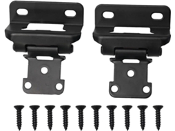 Dobradiças De Sobreposição Para Armários, Dobradiças Com Fechamento Suave, Em Aço, Nas Cores Preto E Prata, Dobradiças