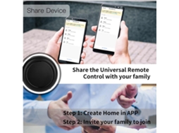 Laxiscreed Controle Remoto Universal Infravermelho Com Wifi E Compatível Com Alexa