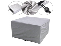 Fundas Impermeables para Muebles de Exterior, 75 Tallas, PVC, Plata y Negra 90x90x90cm S/MARCA