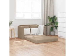 Vidaxl Sofá-cama Sem Pés 112x174x55 Cm Couro Artificial Cappuccino