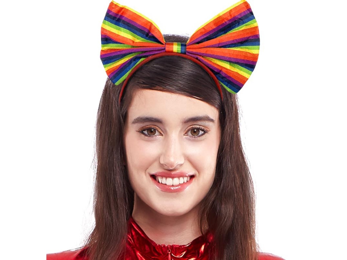 Tiara com arco arco-íris