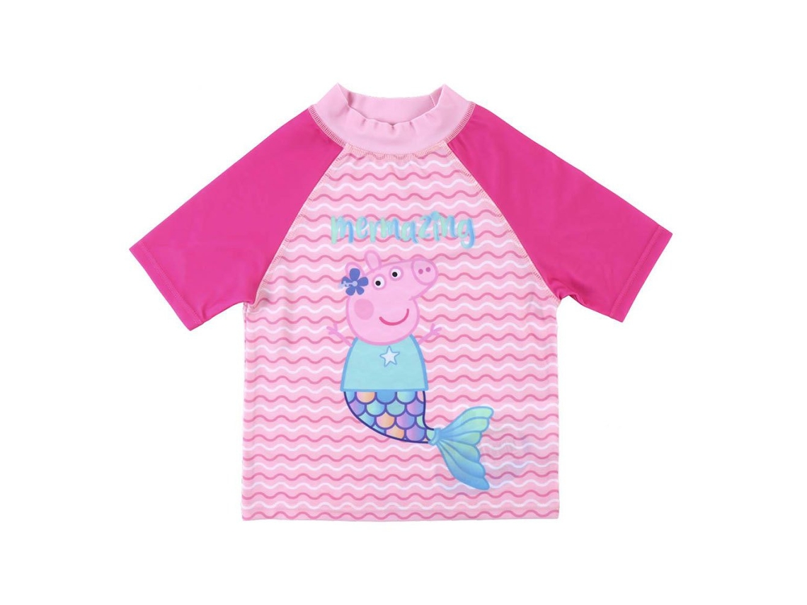 Rashguard Manga Curta Peppa Pig Rosa 24 Monthscerda Group