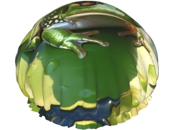 Touca De Banho Crouching Frog Para Mulheres, Impermeável, Reutilizável, Com Cordão Elástico Lavável, Adequada Para