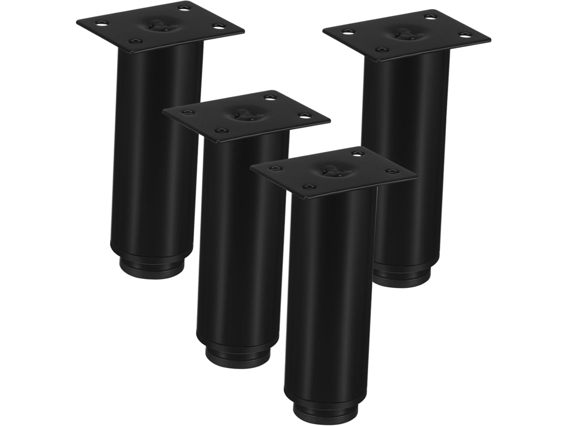 Conjunto De 4 Pés De Móveis Ajustáveis De 10 Polegadas, Fácil Instalação, Antiderrapantes.