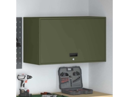 Vidaxl Armário De Parede Para Garage Verde-oliva 90 X 40 X 53 Cm