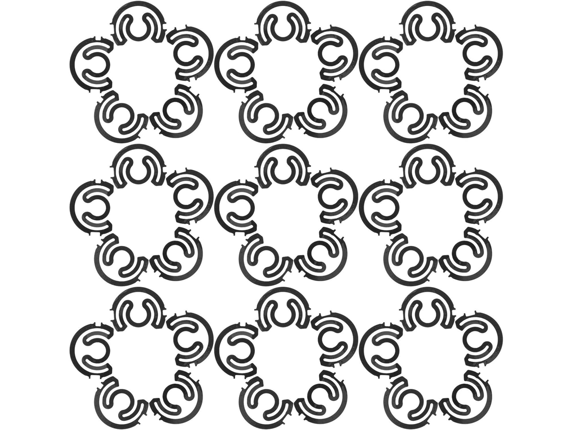 Conjunto De 100 Molas De Tensão Com Carcaça Em Aço