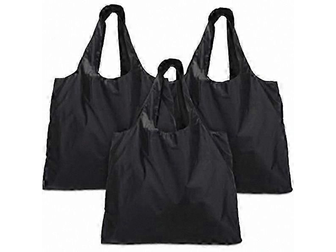 Conjunto de 3 Sacolas de Compras Dobráveis ​​e Reutilizáveis GOKOCO